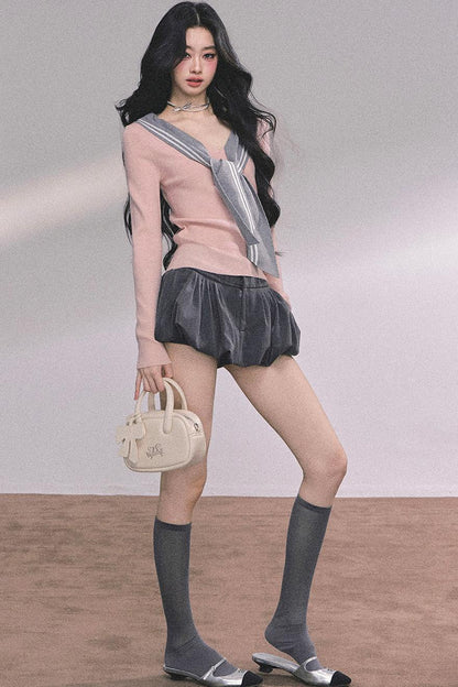 Slimming Pink Knitted Top