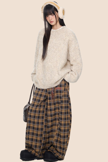 Vintage Knitted Crew Neck Sweater