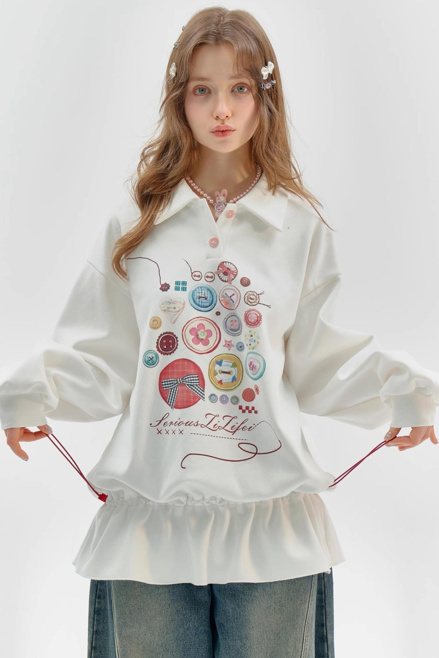 Vintage Buttoned Polo Dress