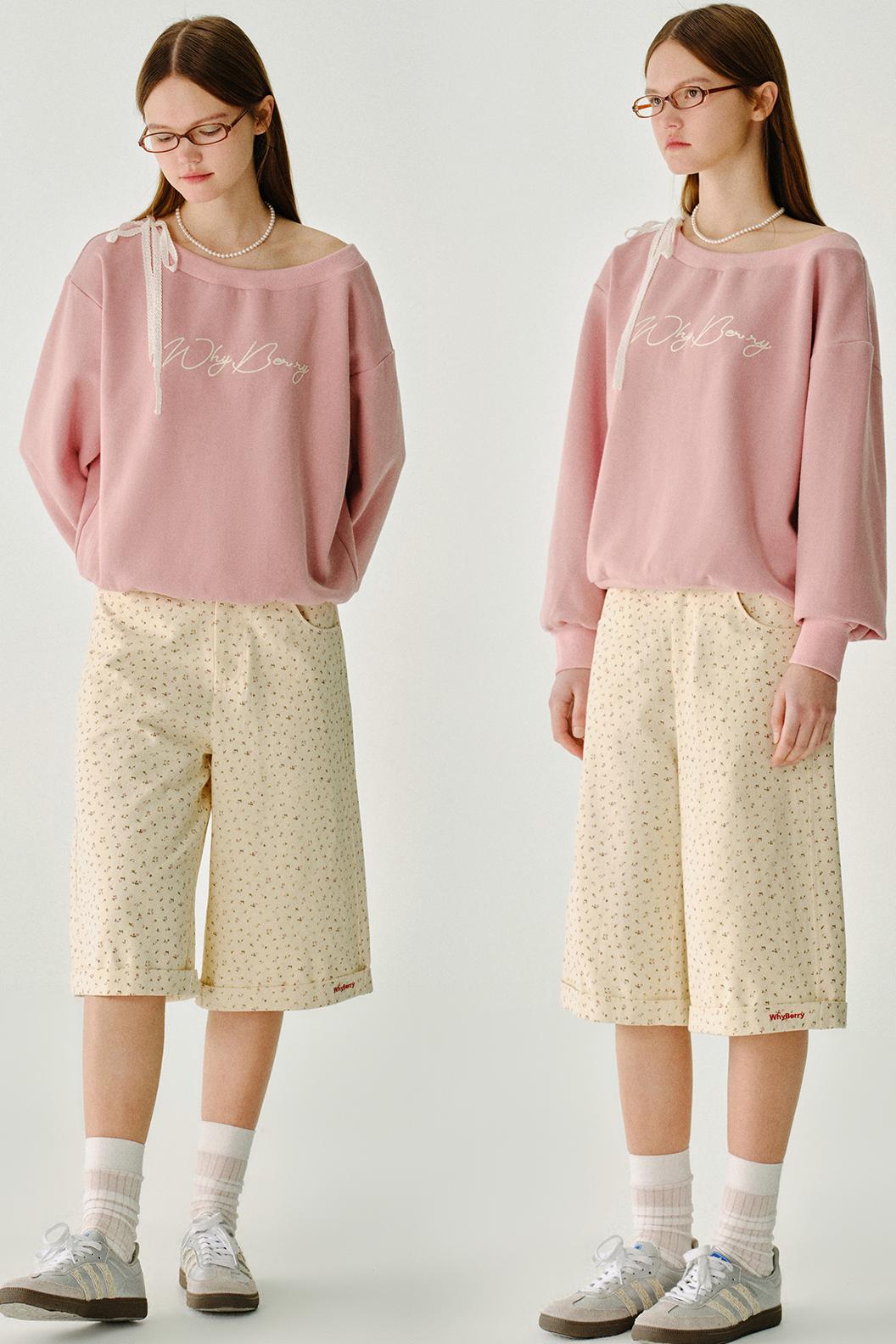 수월한 면 반바지 