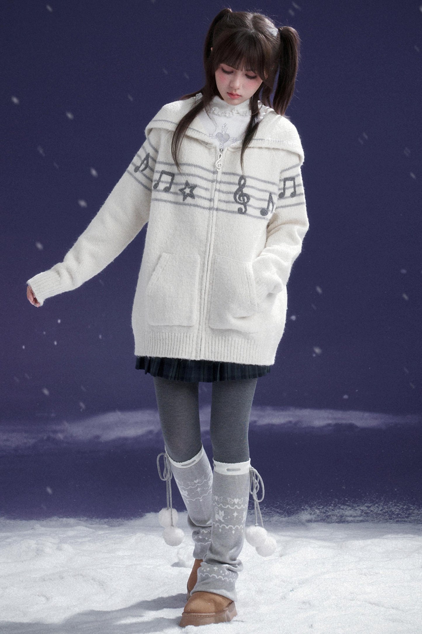 Romantic Green Pleated Skirt