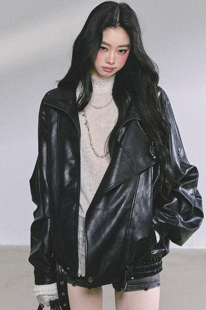 American Locomotive PU Leather Jacket