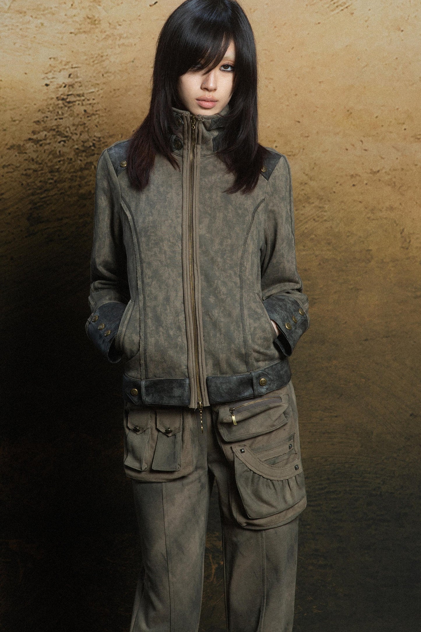 Punk Multi-Pocket Low-Waist Cargo Pants