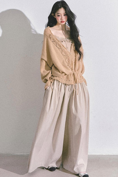 French Knitted Cardigan Sweater Jacket Set-Up