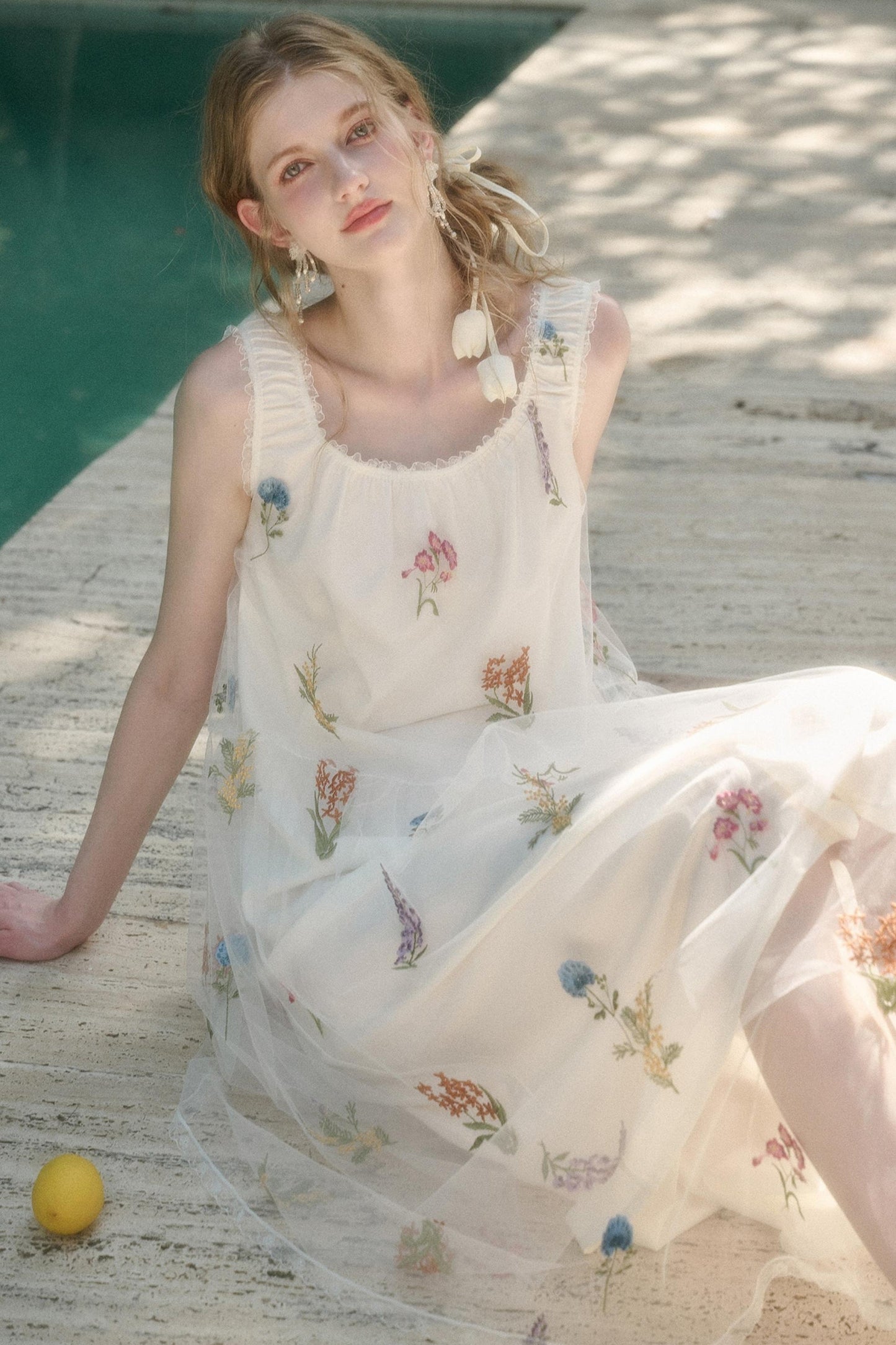 Galaxy Dandelion Halter Dress