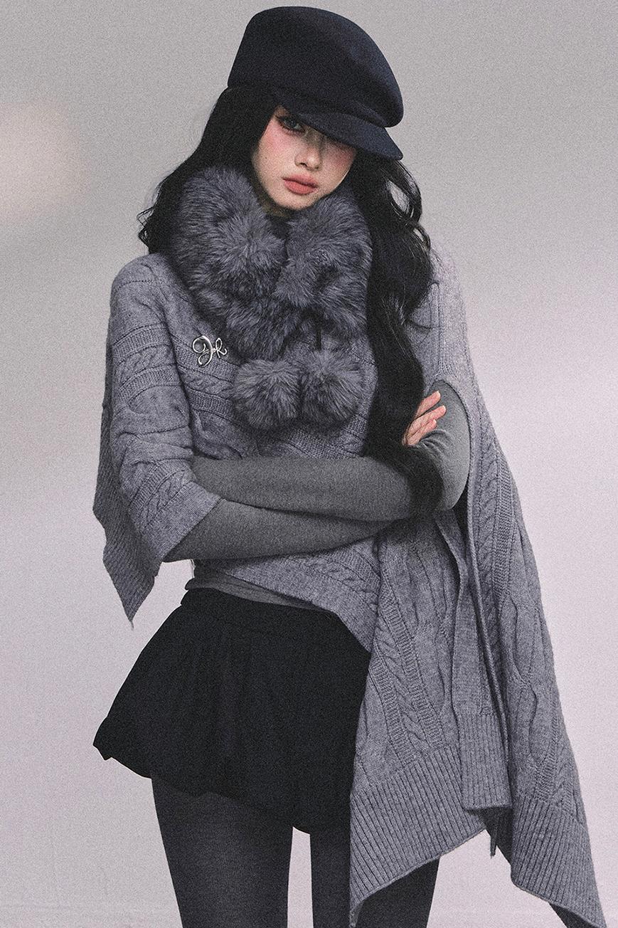French Fur Collar Scarf