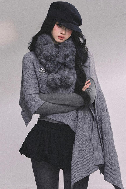 French Fur Collar Scarf