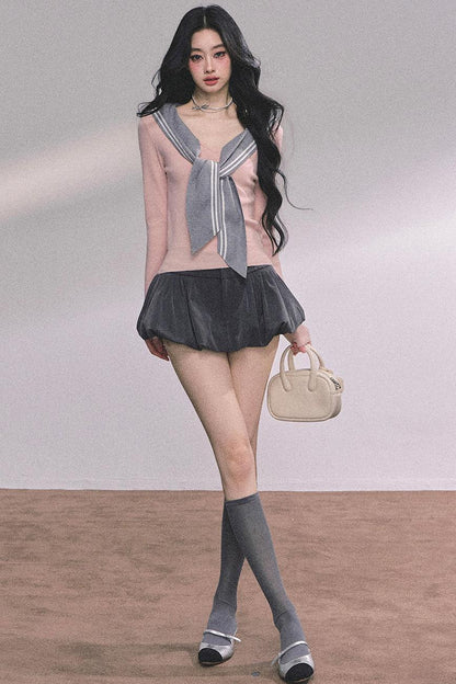 Slimming Pink Knitted Top