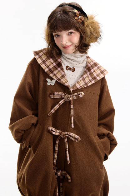 Autumn Doll Brown Woolen Coat