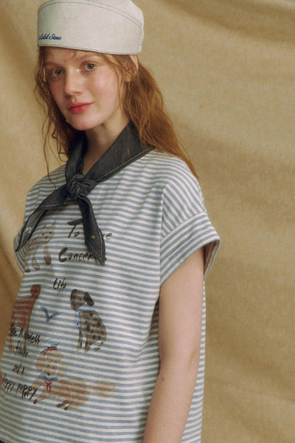 Casual Crewneck Printed T-Shirt