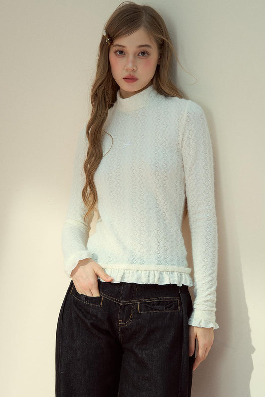 Winter Lace Layering Top