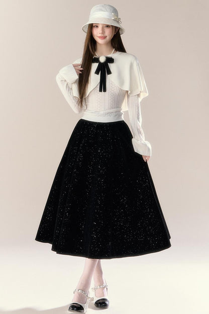 French Temperament Knit Two-Piece Set