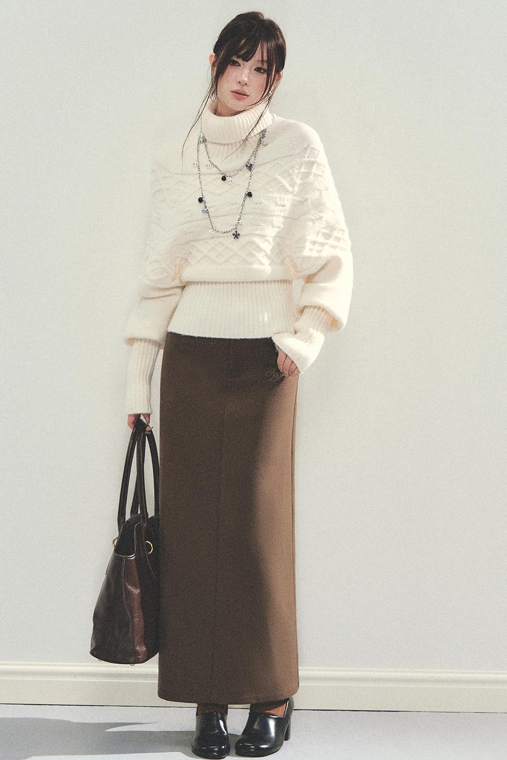 Turtleneck Knitwear Top