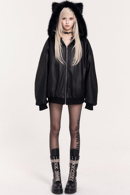 Dark Gothic Letters Slimming Pantyhose Sock