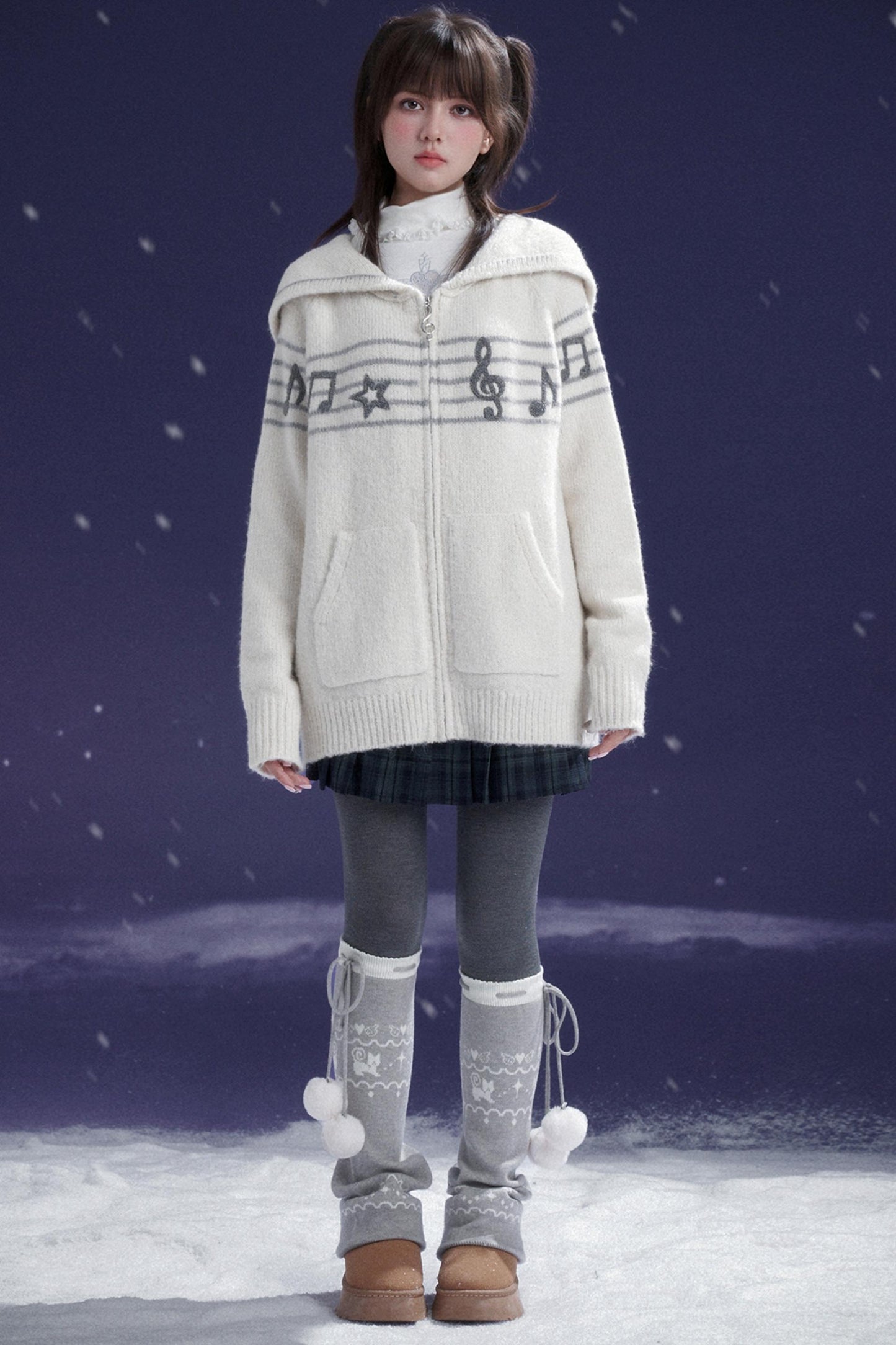 Romantic Green Pleated Skirt