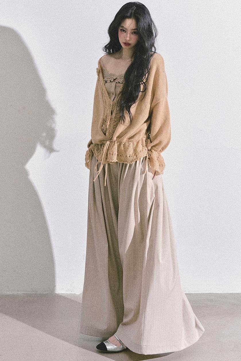 French Knitted Cardigan Sweater Jacket Set-Up