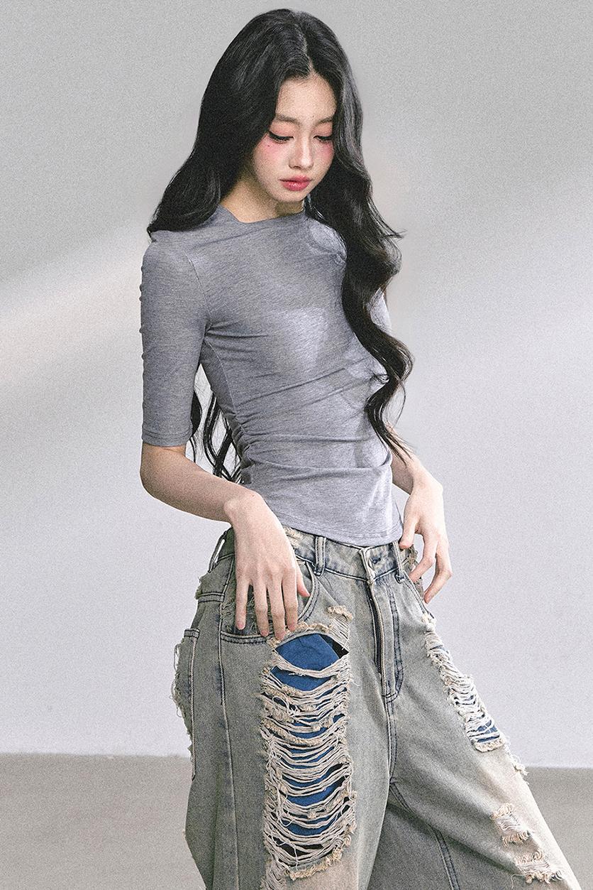 Autumn Butterfly Lace T-shirt