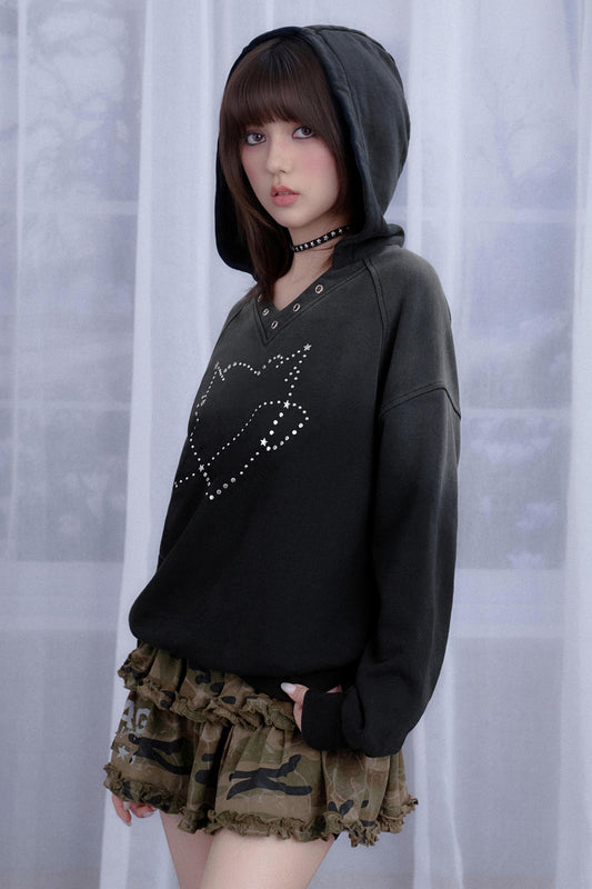 Black Diamond Hooded Sweatshirt Set-Up