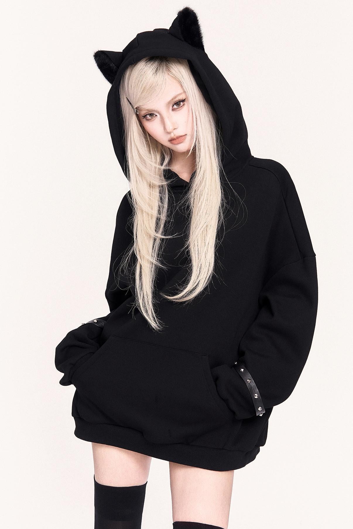 Black Cat Hooded Sweatshirt