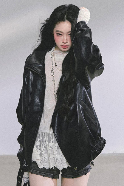 American Locomotive PU Leather Jacket