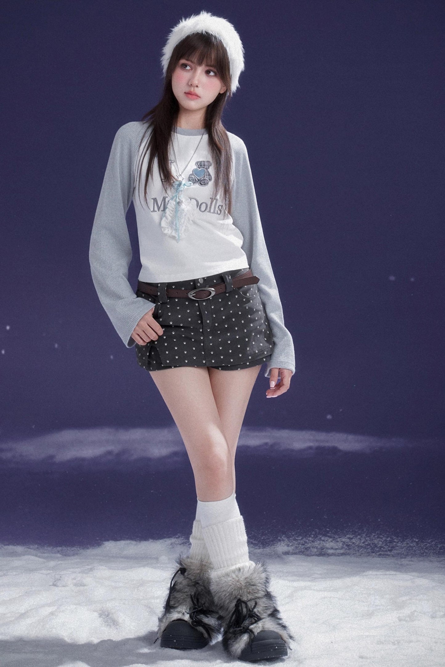 Corduroy Culotte Pants