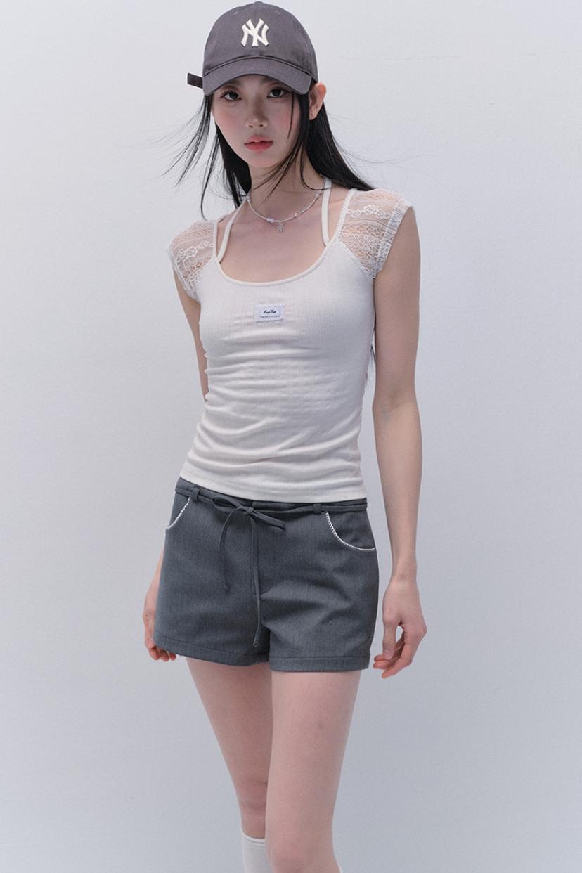 Original Lace-Up Straight Shorts