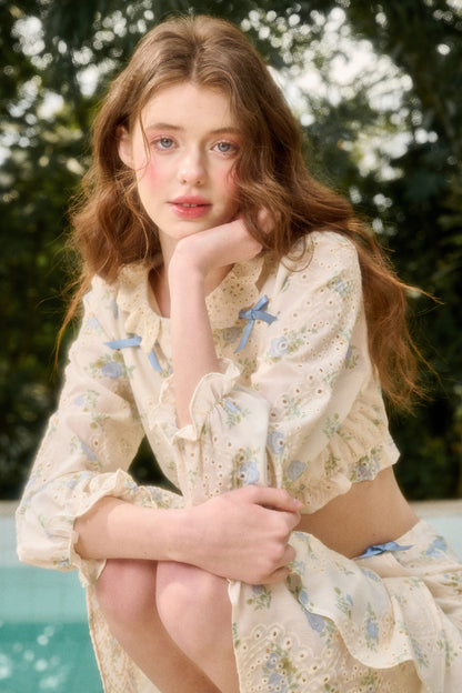 Sea Of Glass Cotton Skirt Set-Up