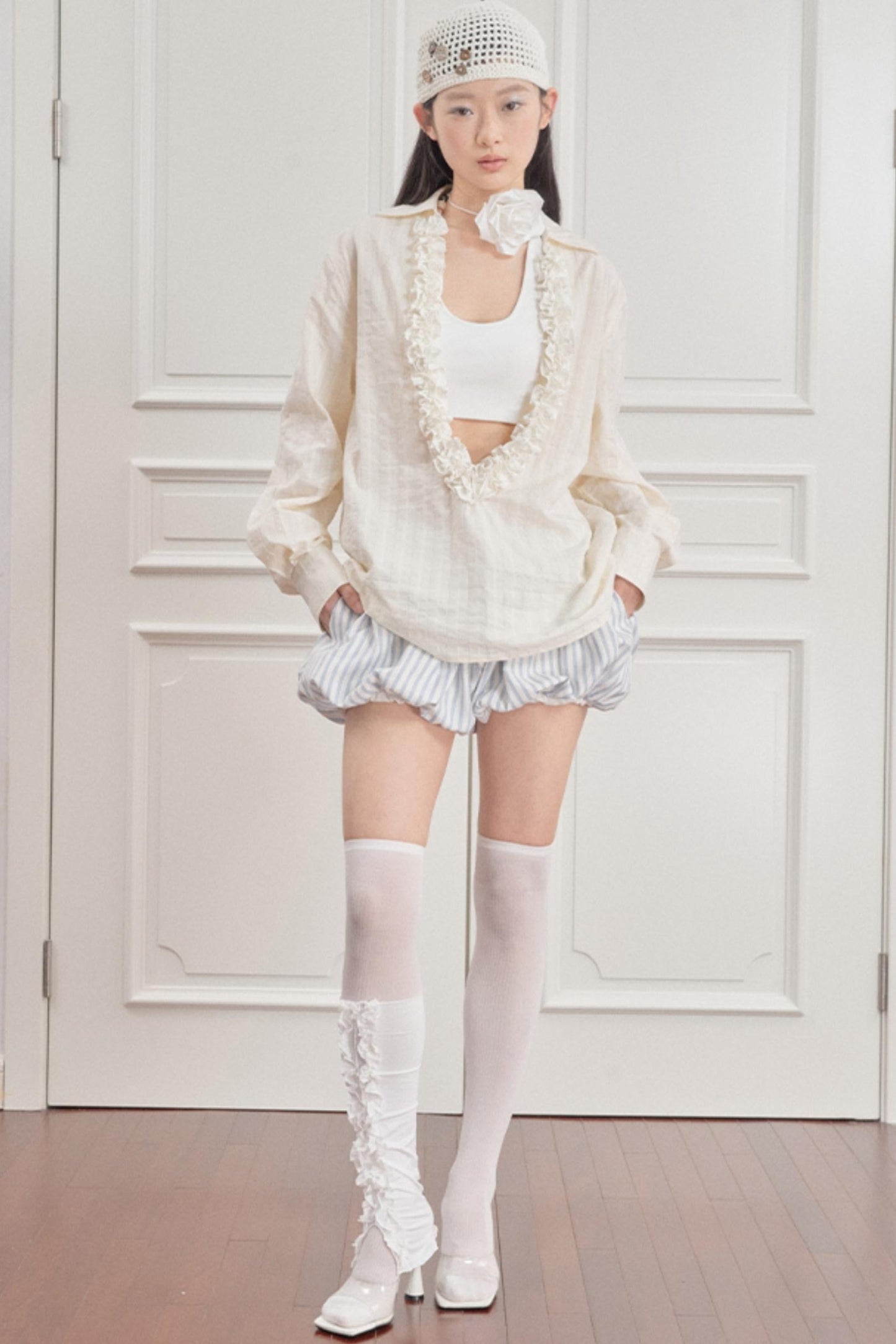 Wandering Blue Striped Blouse