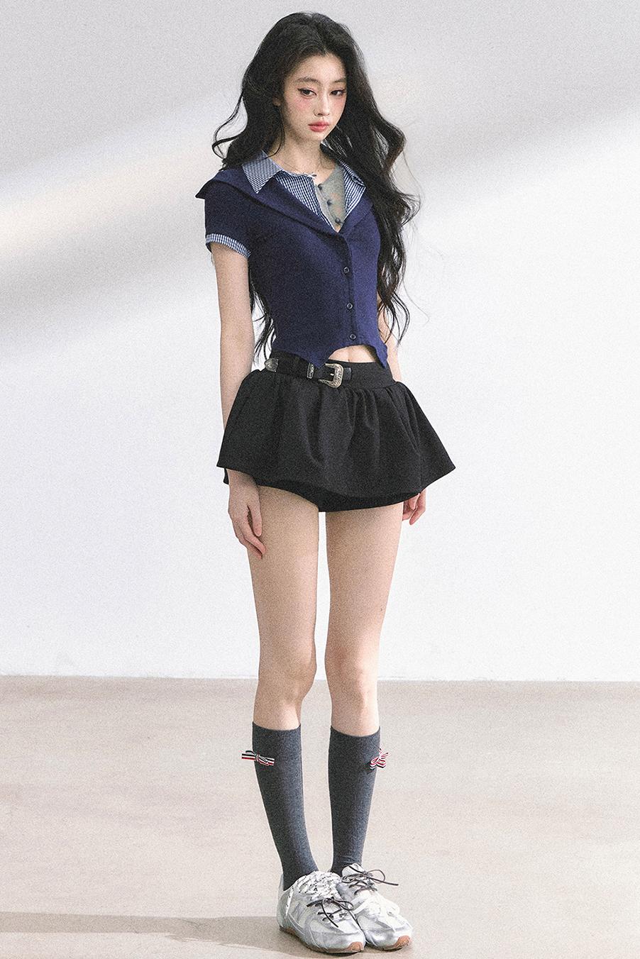 Autumn Nautical Plaid Polo Shirt