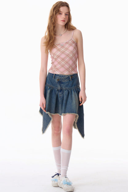 Retro Spice Girls Plaid Camisole