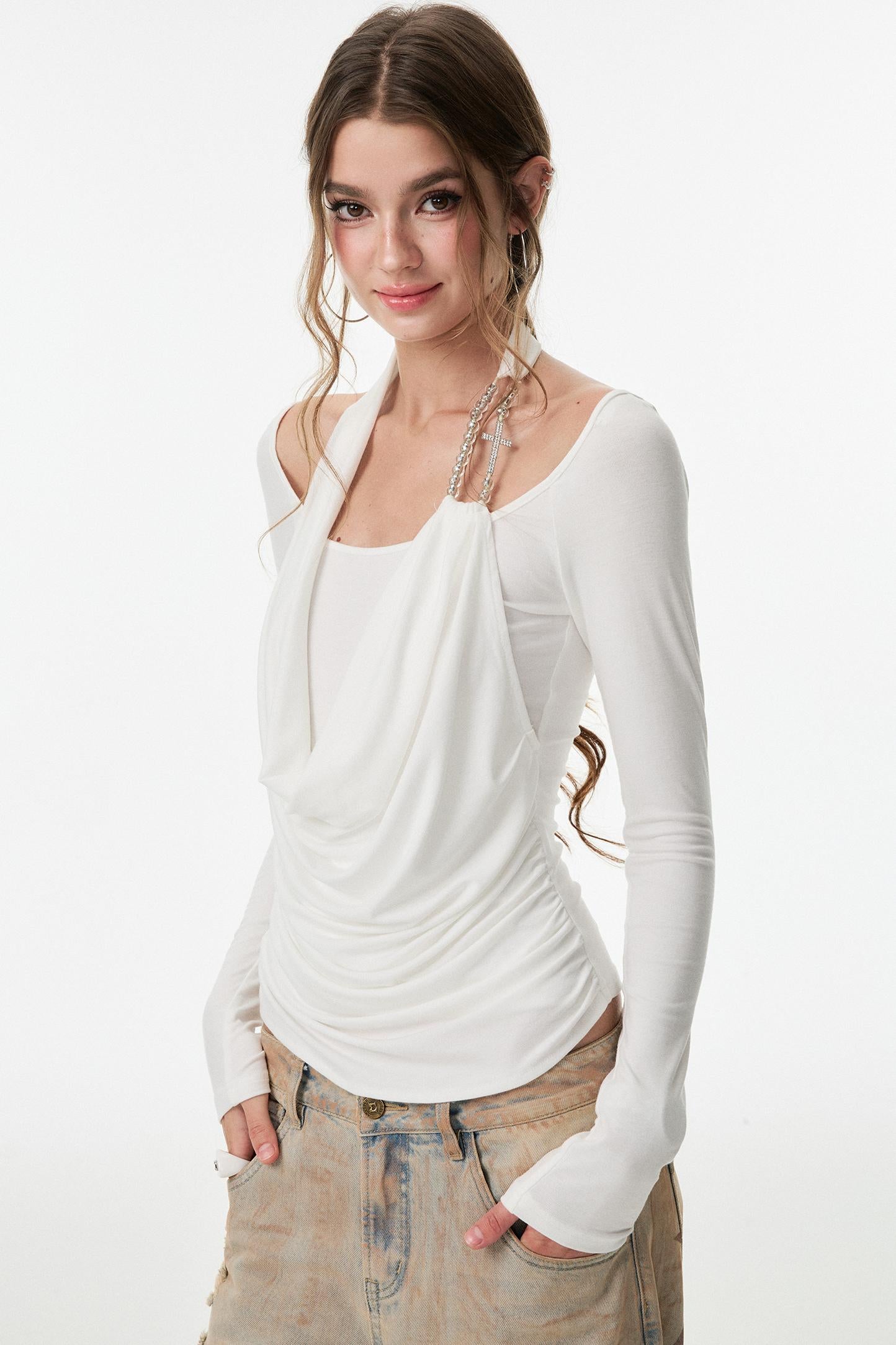 Moonlight Halterneck Swing Top