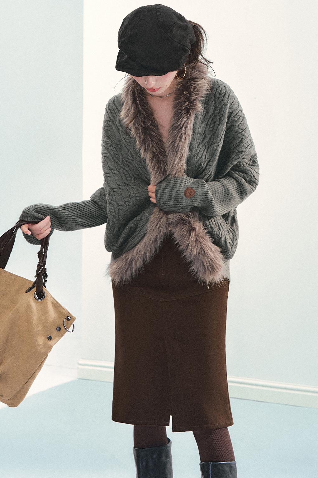 Vintage Cable Knit Jacket