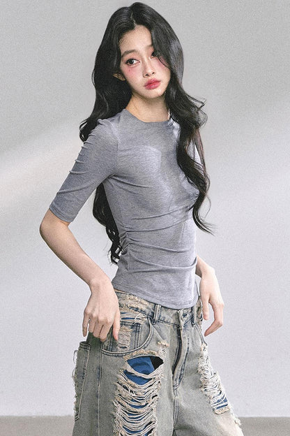 Autumn Butterfly Lace T-shirt
