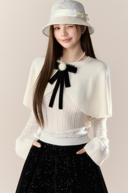 French Temperament Knit Two-Piece Set