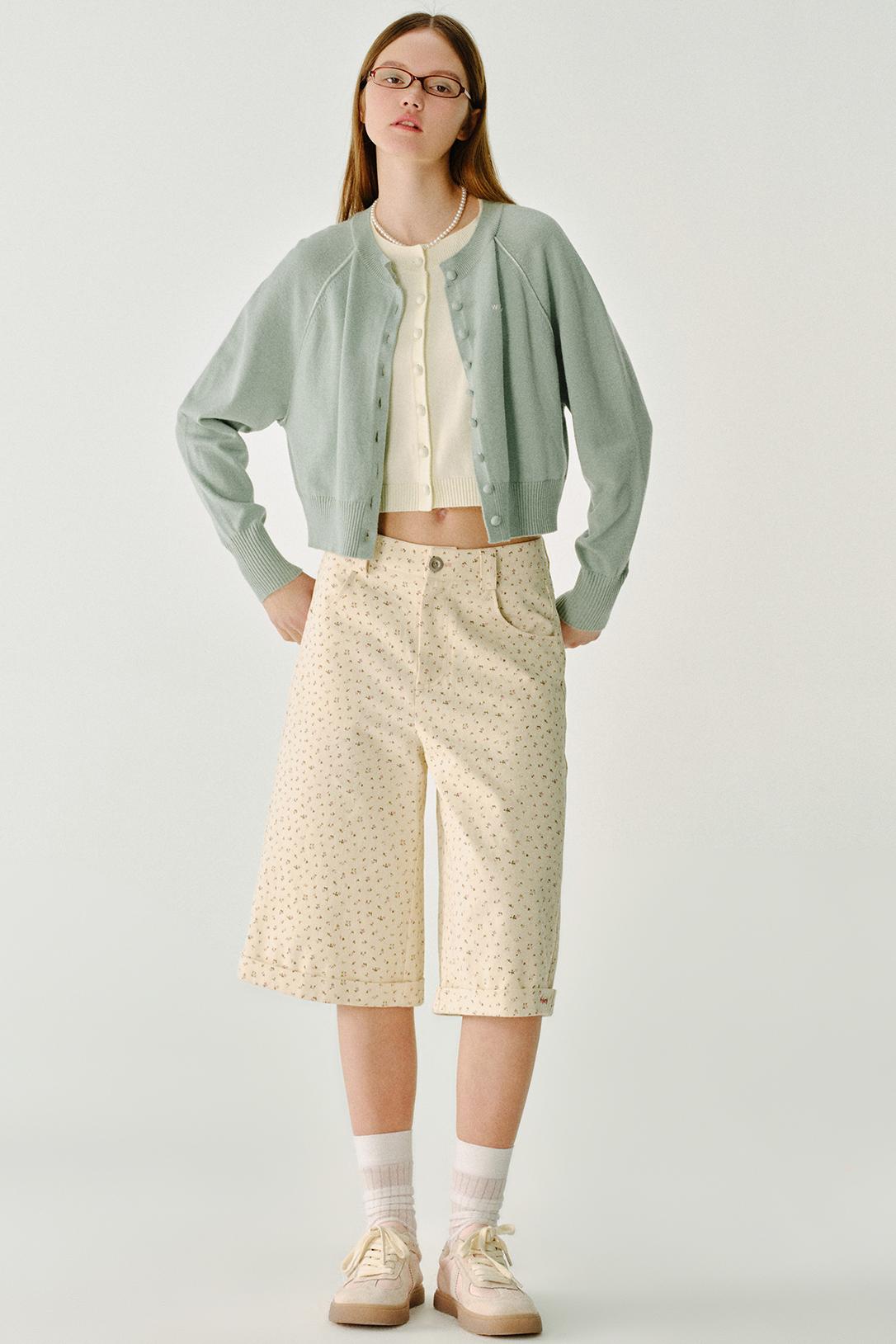 수월한 면 반바지 