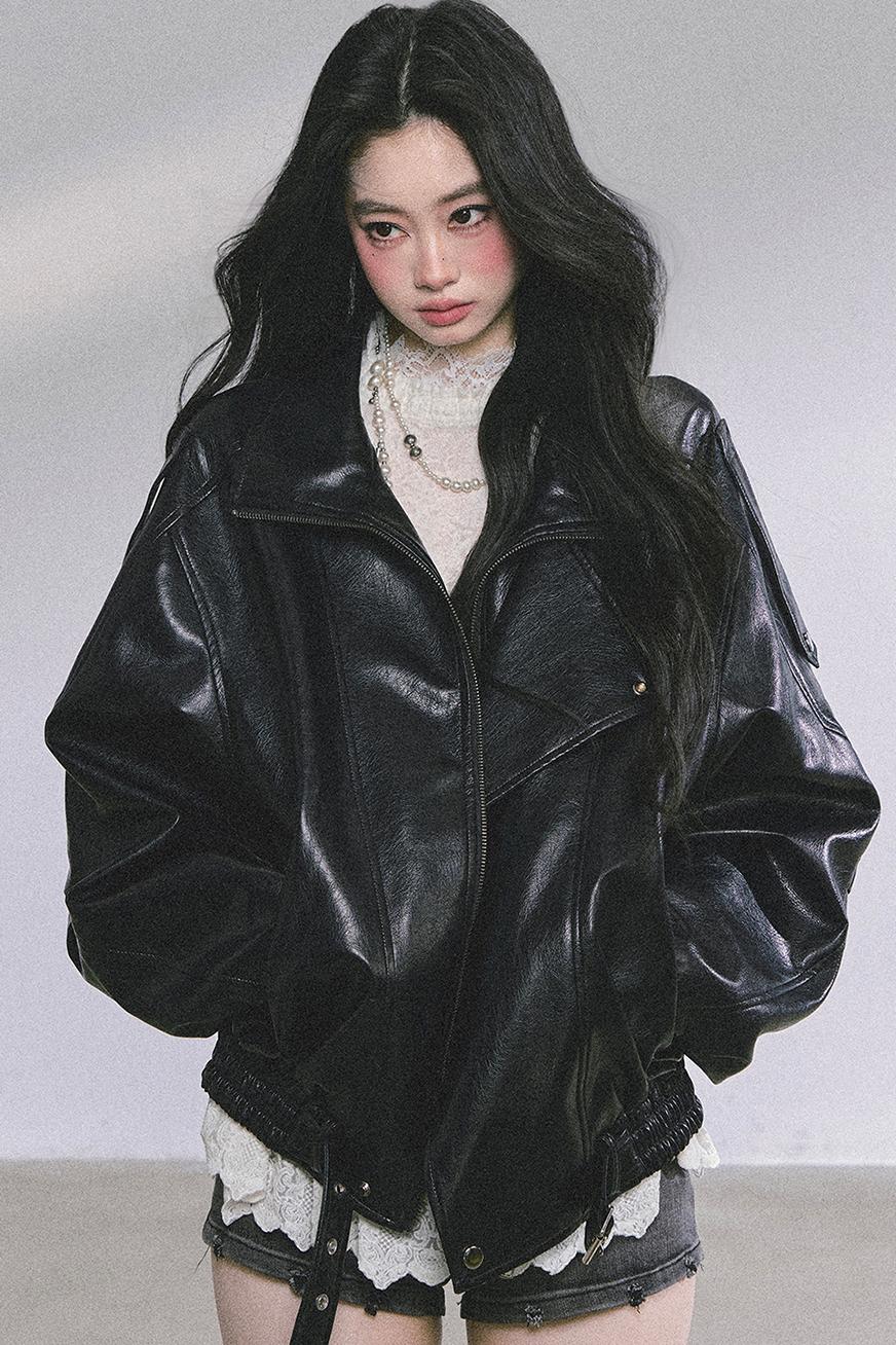 American Locomotive PU Leather Jacket