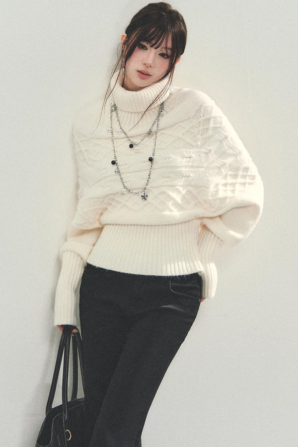 Turtleneck Knitwear Top