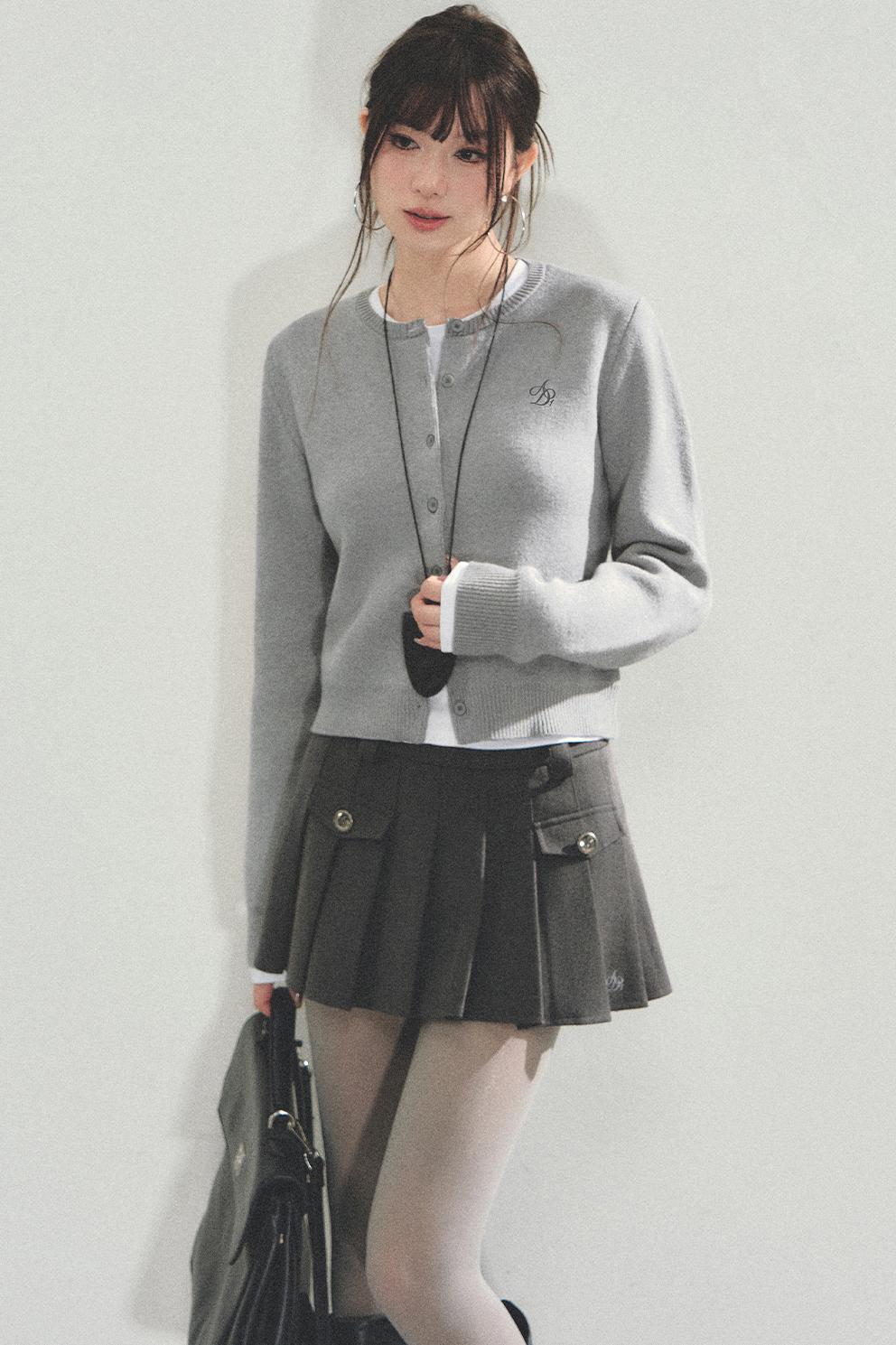 High Retro Pleated Skirt