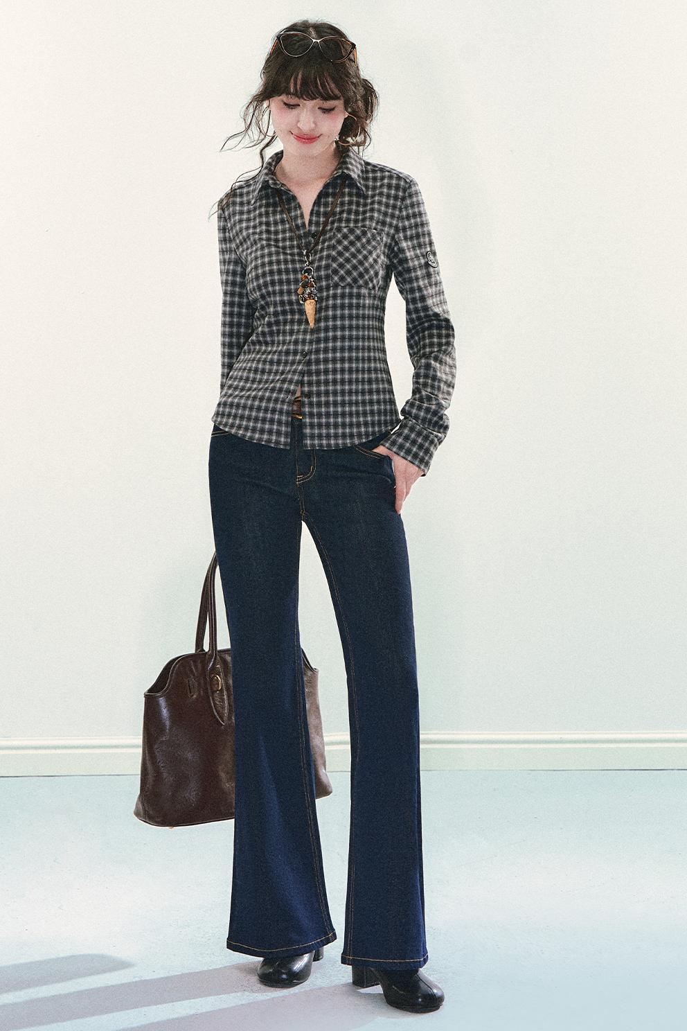 Slimming Plaid Fashion Shirt