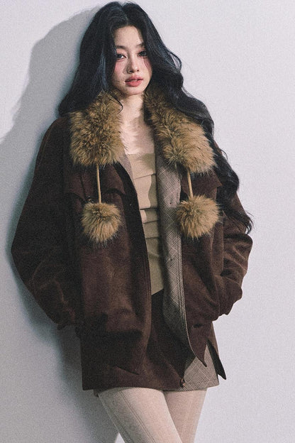 Autumn Puffy Two-Piece Skirt Set-Up