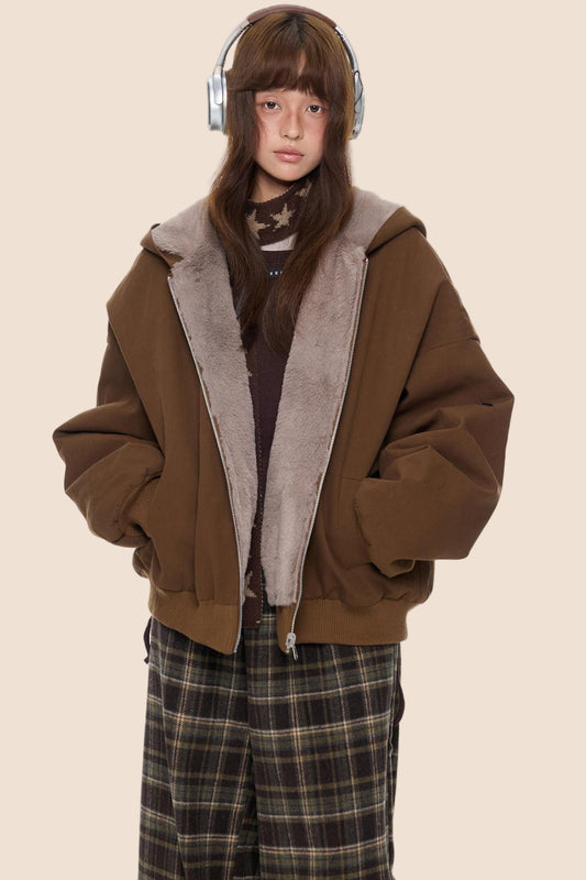 Cotton Retro Hooded Jacket