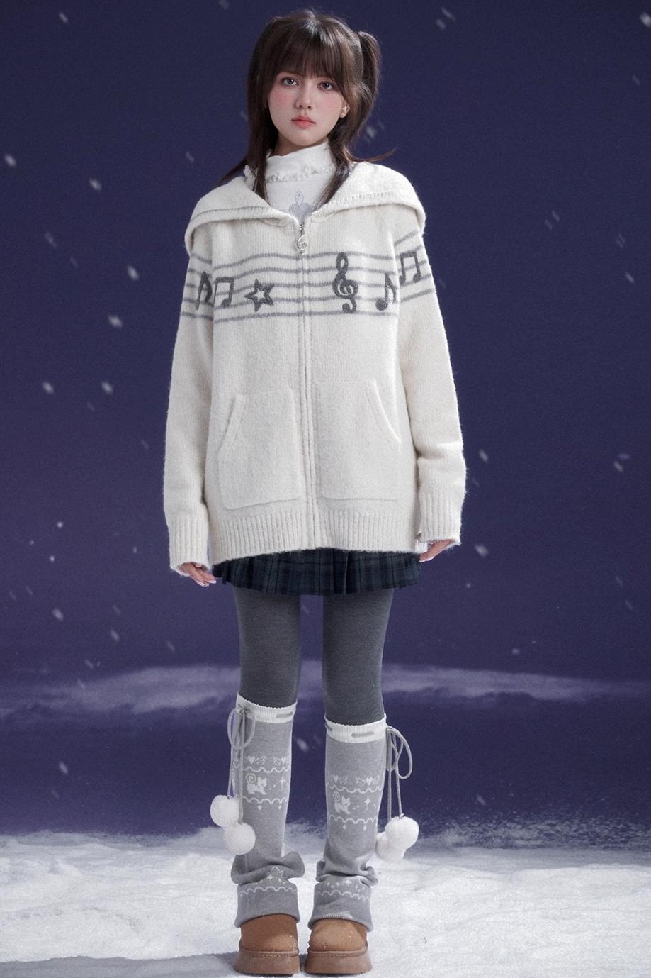 Sweet Cool Lapel Knit Sweater