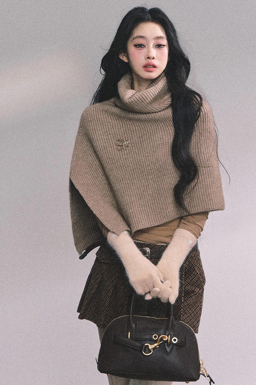 Semi-High-Neck Long-Sleeved Autumn Inner T-Shirt Top