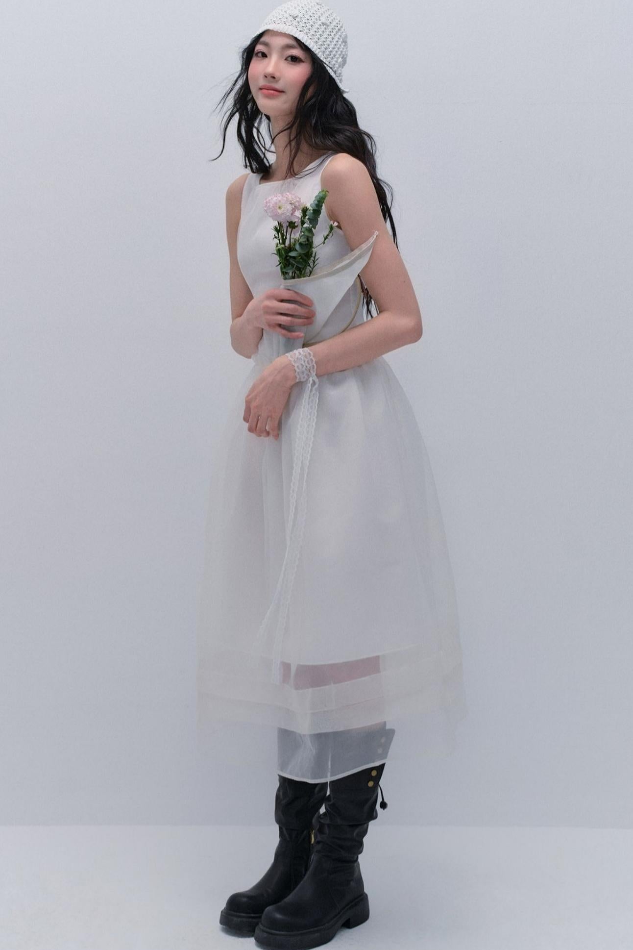 Elegantes Umhang-Rock-Kleid-Set 