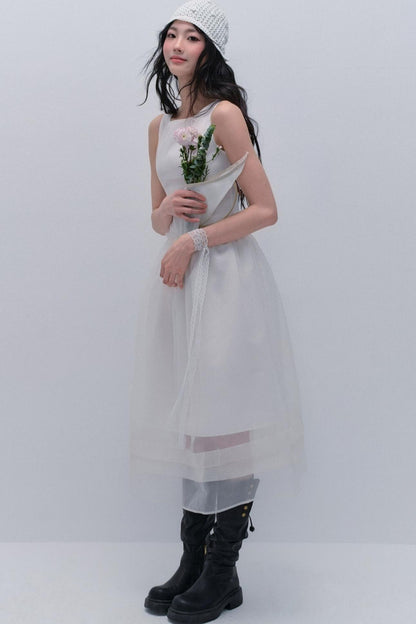 Elegantes Umhang-Rock-Kleid-Set 