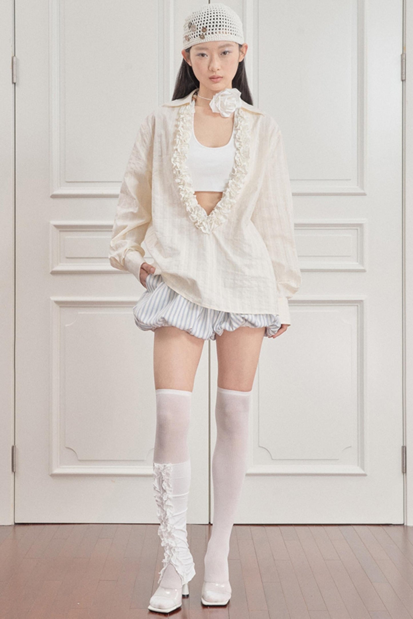 Wandering Blue Striped Blouse