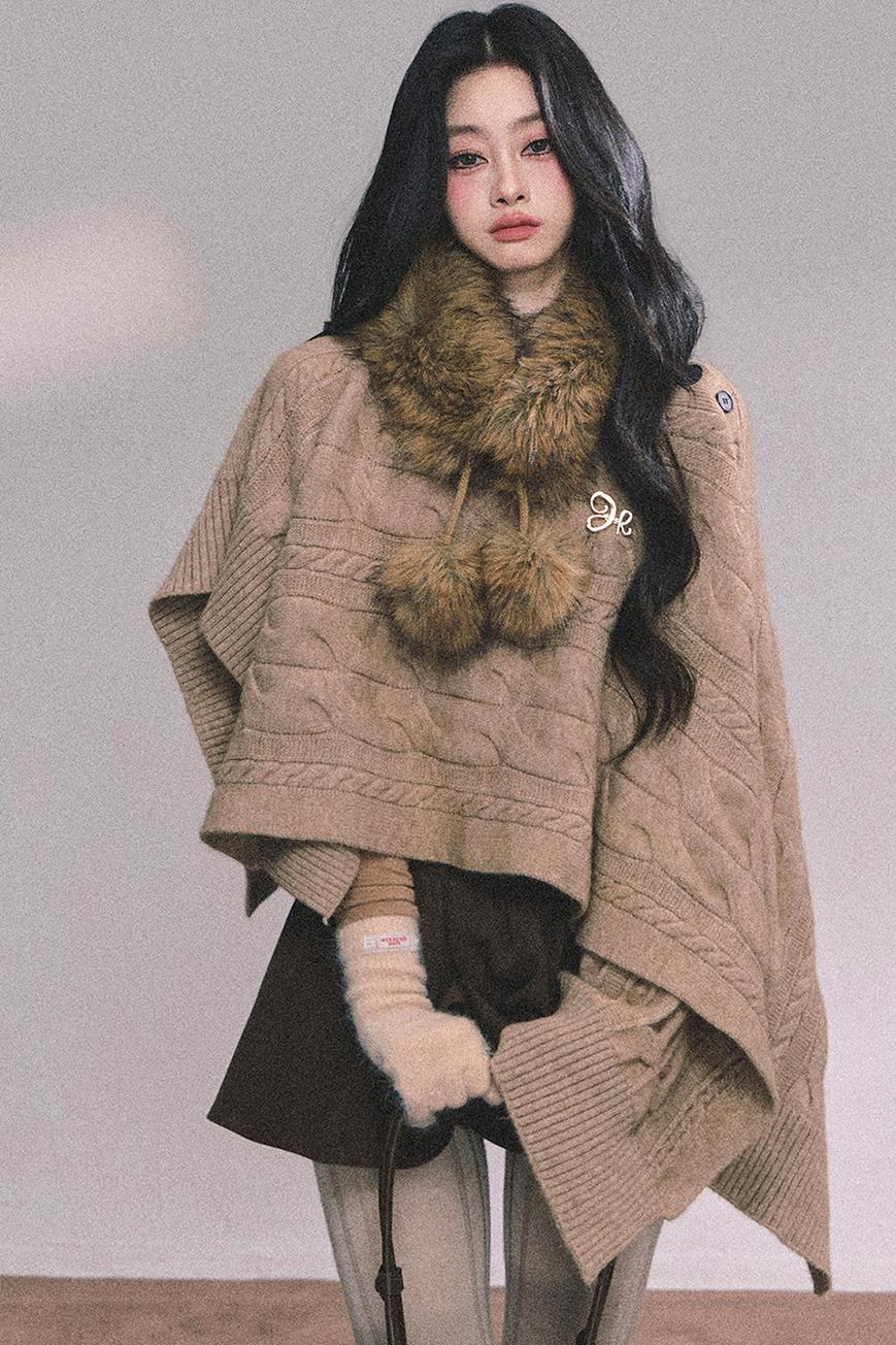 French Fur Collar Scarf