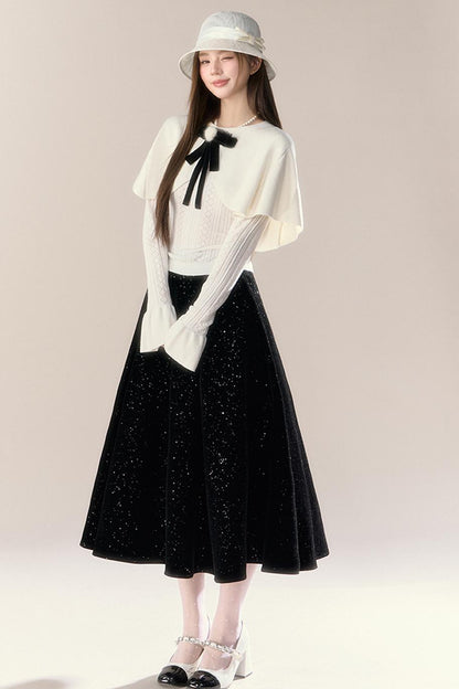 French Temperament Knit Two-Piece Set