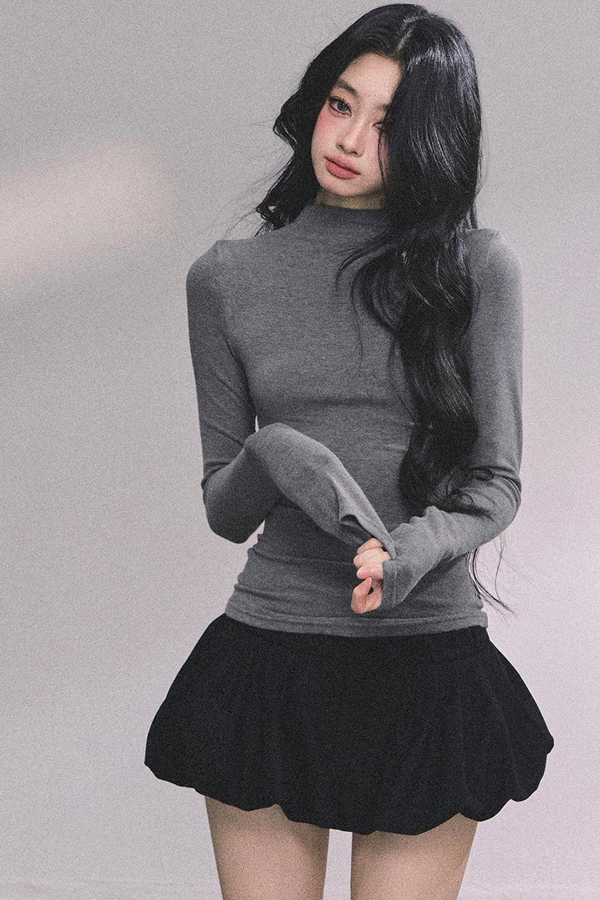 Lightweight Knit Shawl Turtleneck Sweater Set