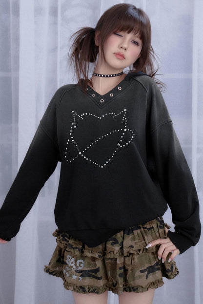 Black Diamond Hooded Sweatshirt Set-Up